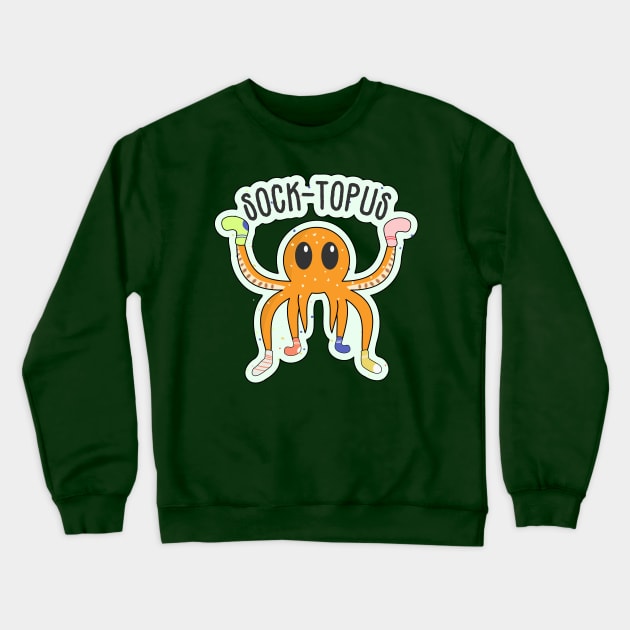 The Noble Socktopus Crewneck Sweatshirt by nonbeenarydesigns